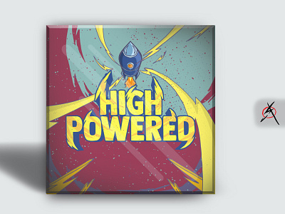 high powered prjoect album cover branding cd cover cover design drawing illustration podcast poster vector wpap