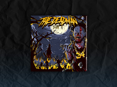The Deadman artwork blood cover dead ep grave horror illustration murder thriller trash wpap zombies