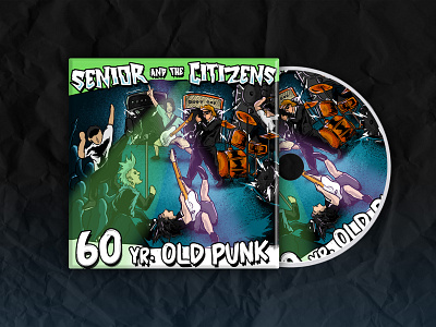 60yr Old Punk album artwork cover crowded culture ep illustration music old punk single wpap