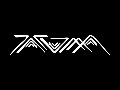 Angular Tacoma branding typography vector