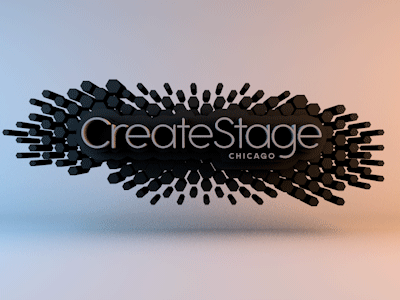 Create Stage Logo Gif animation branding design logo typography
