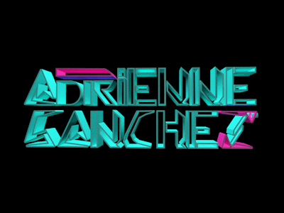 DJ Adrienne Sanchez Gif Logo animation branding design logo
