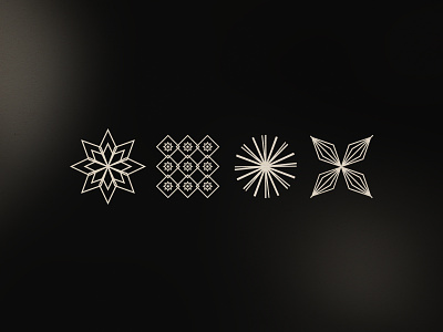 gin botanicals branding design icons illustration vector