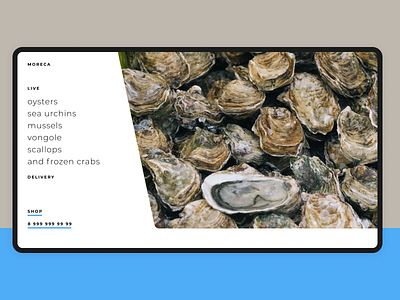 🐟 Seafood delivery landing page design figma landing ui web webdesign