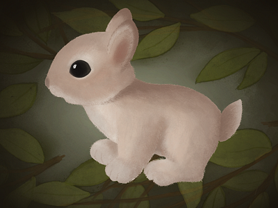 Little Rabbit animal animation baby animals childrens illustration design illustration procreate procreate art rabbit ui