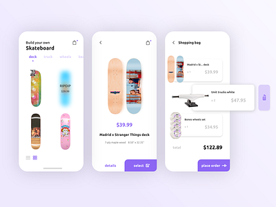 Online Skateboard store ecommerce graphicdesign online store skateboard ui uiux uiuxdesign ux