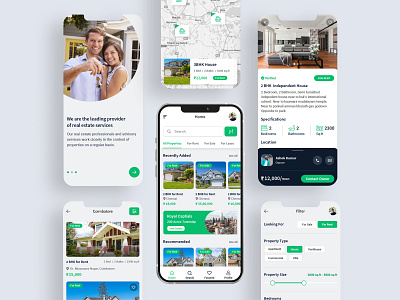 Property Finder App app design branding business design figma home rental land mobile app mobile ui photoshop property property finder realestate rental ui ui design user experience user interface ux ux design