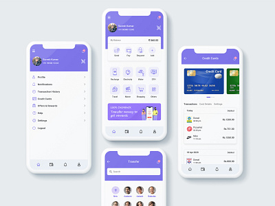 e Wallet App branding business credit cards digital transaction ewallet figma mobile app online money online transfervirtual wallet recharge ui designer uidesign user experience user interface ux designer uxdesign wallet