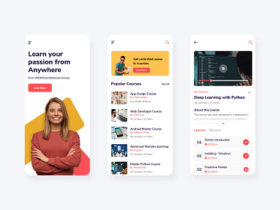 E Learning App branding business college courses elearn app elearning figma mobile app online classroom online study school ui designer uidesign user experience user interface ux designer uxdesign