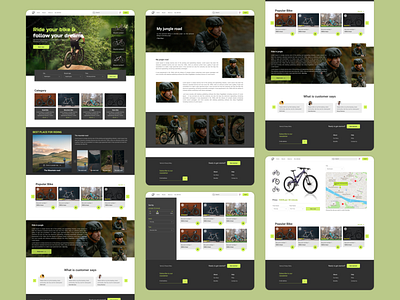 Rent a Bicycle graphic design ui ux