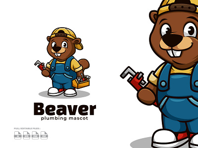 Beaver Plumbing Mascot Preview