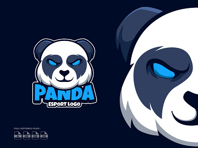 Panda Esport Preview animal animation bear branding cartoon cartoon character character esport illustration logo mascot panda panda bear