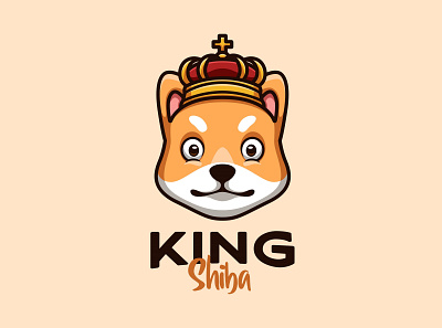 King Shiba Logo animal cartoon cartoon character character dog doge illustration king logo mascot shiba