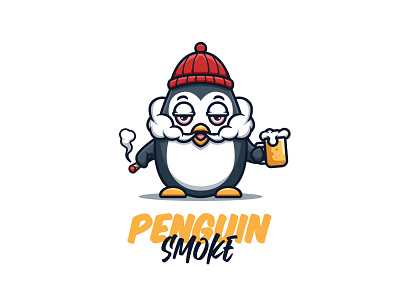 Penguin Smoke funny