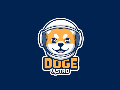 Doge Astro animal branding cartoon cartoon character character design doge illustration logo mascot shiba inu ui