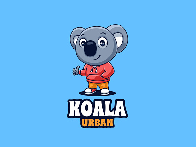 Koala Urban Mascot Logo animal branding cartoon cartoon character character design illustration koala logo mascot ui