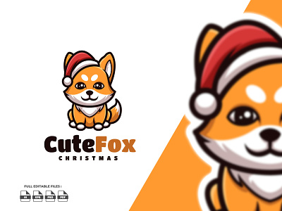 Cute Fox Christmas animal cartoon cartoon character character christmas fox illustration logo mascot