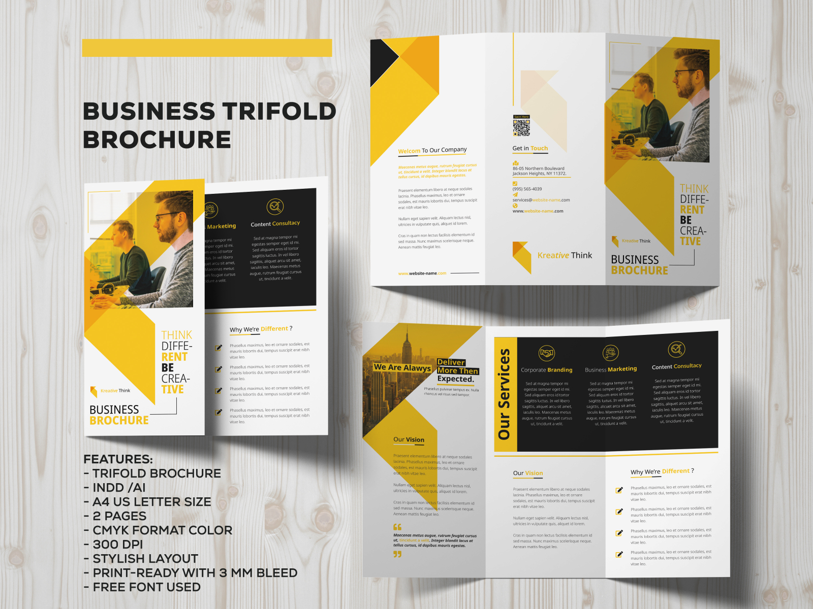 Business Brochure Design ( Bifold & Trifold) by MD SELIMUR RAJI on Dribbble