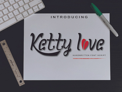 ketty love design font fonts logo typography