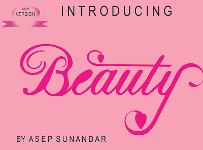 BEAUTY FONT branding design icon illustration logo type typography ui ux vector