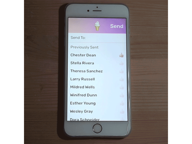 emoji app prototype ios flinto prototype ui ux animation interaction design iphone gif emoji