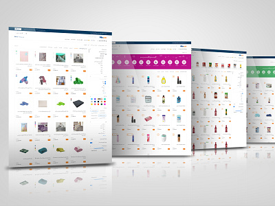 Alinland website ecommerce filter homepage offer rtl sales shopping ui ux design visual design web design website