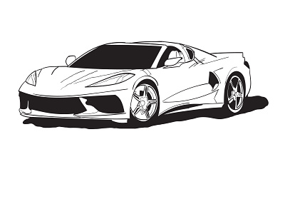 super car illustration handdrawn style art car cartoon doodle doodling drawing handrawn illustration line luxury sketch super