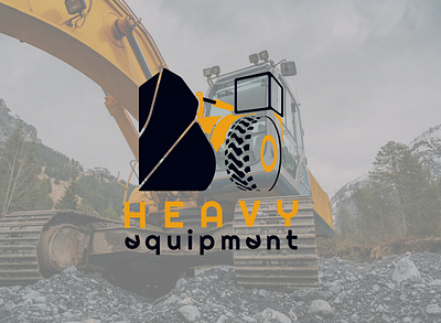 Logo in construction construction excavator logo