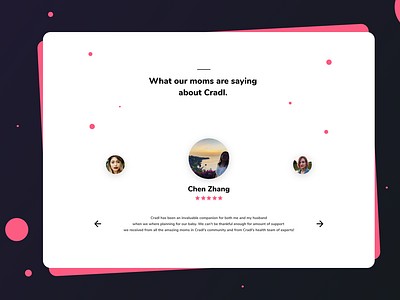 Testimonial Web UI Design