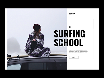 Surf School Layout blog ui design decoration ui design landing page design minimal design minimal ui surf ui surf website ui ui ux design webdesign webflow wordpress wordrepss theme