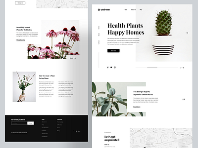 Planthie - Landing page exploration adobe xd app ui design header homepage interface landing landingpage minimal ui minimal website ui ui ux design uidesign uiux userinterface ux ux design web webdesign website