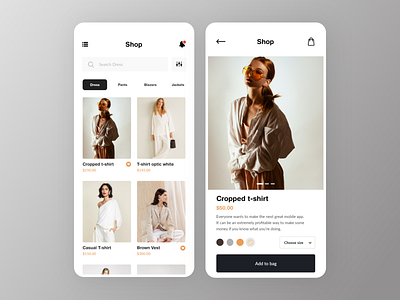 Fashion Store UI Design by Ilya Studio on Dribbble