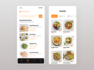 Food Delivery App android app ui app ui ux delivery app ui design food food and drinks app food app ui food delivery app food delivery service foodie app ios minimal ui mobile ui restaurant app trendy ui design ui ui design ui ux design ux design