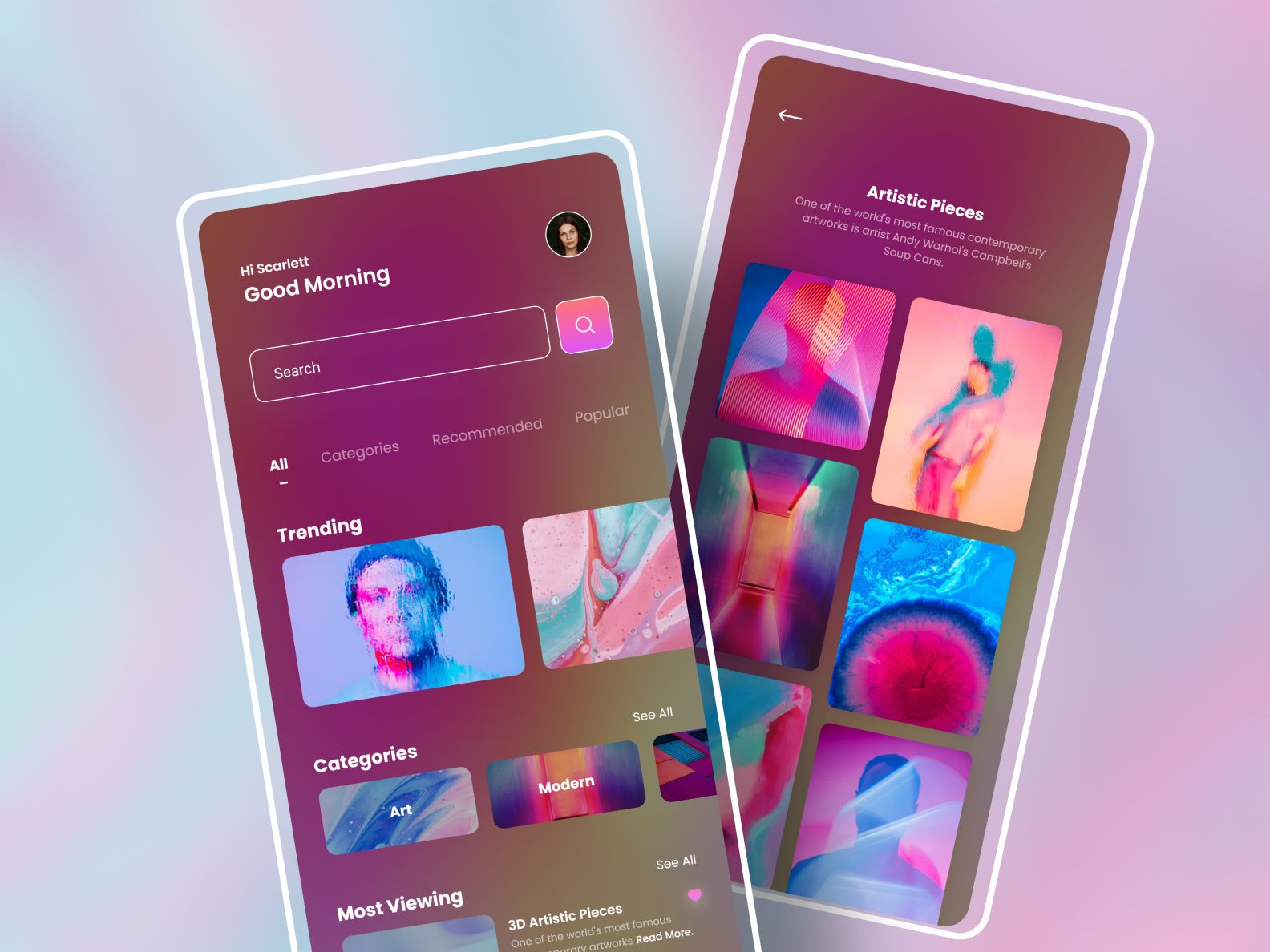 Artistic App by Oussama ELBAZ on Dribbble