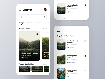 Travel App Design