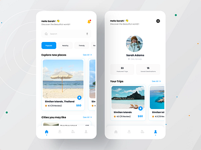 Travel App 100 daily challenge adobe xd android daily chalenge daily ui design ios ios app minimal ui mobile app design mobile app development mobile application mobile ui ui ui design ui kit ui ux design user experience user interface ux design