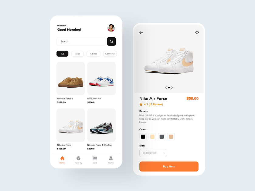 Store App by Oussama ELBAZ on Dribbble