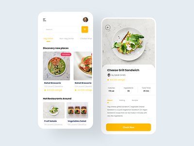 Food Delivery App by Ilya Studio on Dribbble