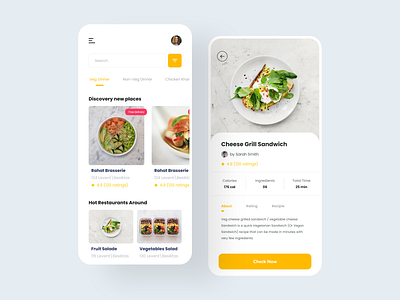 Food Delivery App by Oussama ELBAZ on Dribbble