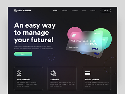 Finance website adobe xd design graphic design hero section home page interface landing page minimal ui sketch ui ui designer ui ux design uiux user interface ux design web web designer web site web ui webdesign