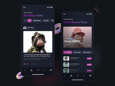 NFT marketplace app