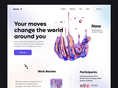 Website Design : landing page