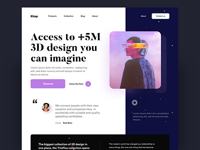 Landing page design exploration