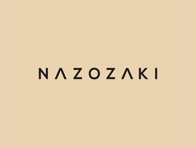 Nazozaki / logo design branding design illustration logo minimal type typography vector