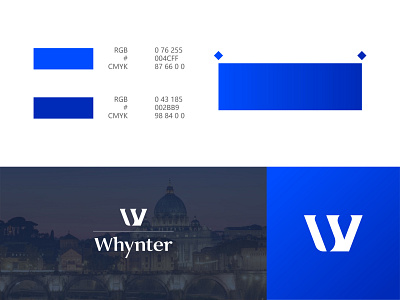 whynter W branding design logo