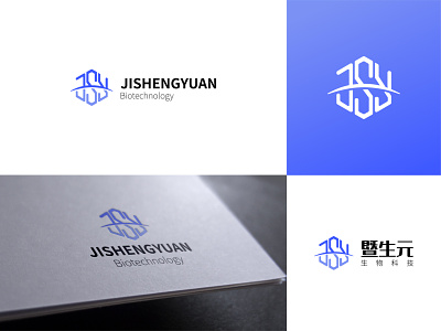 JSY biotechnology art branding design flat icon illustration logo
