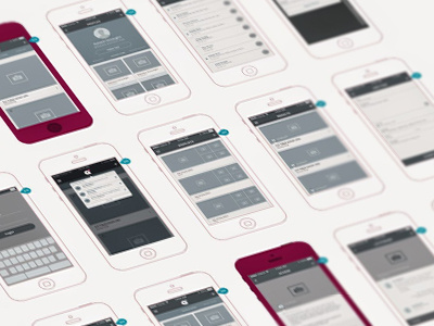 These Old Frames app layouts clean ios iphone minimal mobile mobile app mockup user flow ux wireframe wireframes
