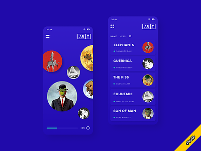 Art App app augmented reality dali escher fwa magritte malevich mobile mondrian