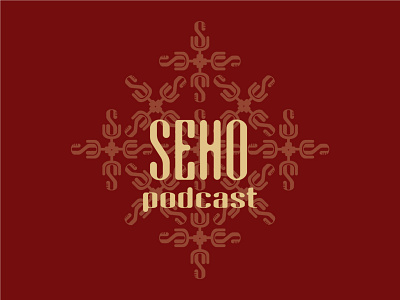 Seho Podcast aren bamboo branding design dialog drunken local logo microphone pattern podacst podcasting poetry seho simplicity sing talk vodka wine