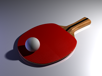 Ping Pong Paddle 3d maya